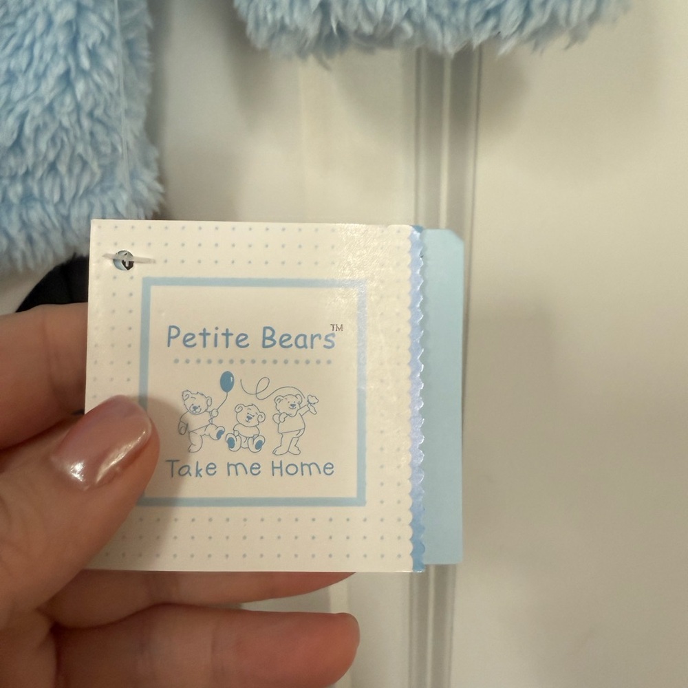 Tattle Tails Blue Bear Jacket and Onesie Set - Picture 4 of 7
